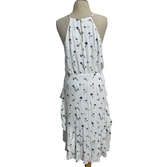 Joie Lamberta Women's Sz 10 White Floral Ruffled Dress - Picture 4 of 10